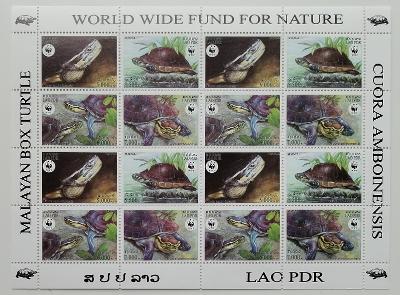 Laos 2004 Mi.1927-0Klb. 40€ Želvy a plazi Jihovýchodní Asie, WWF 