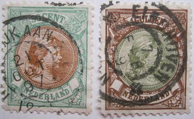 Holandsko - razítkované známky katalogové číslo  46/47 B