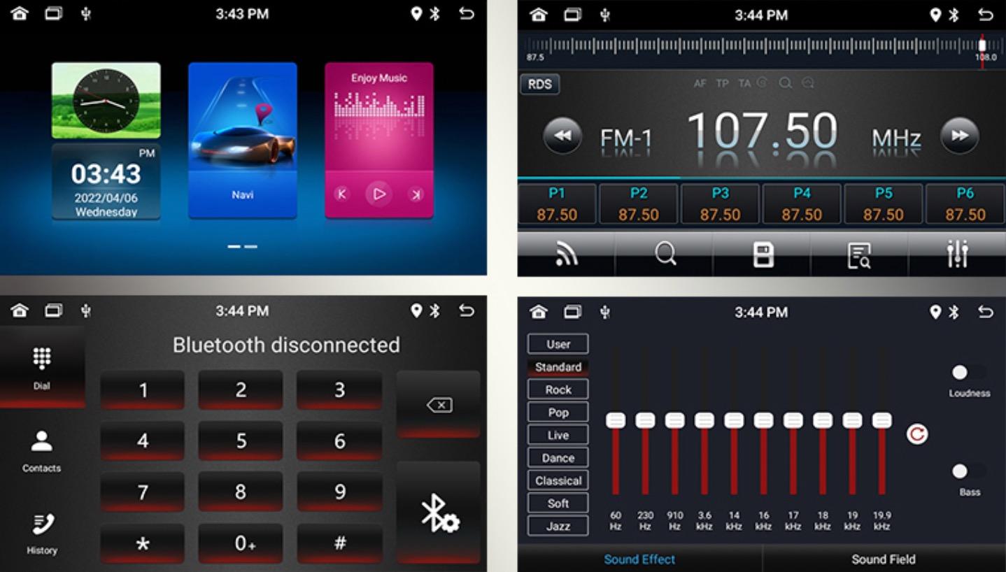 Android dotykové Autorádio AUDI A3 so 4-jadrovým CPU - Rádio do Auta