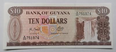 10 Dollars 1992 Guyana, stav UNC