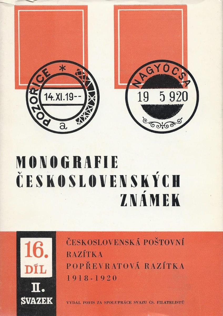 Monografia československých známok 16.diel, II.zv. PREPREVRÁTOVÉ PEČIATKY - Zberateľstvo