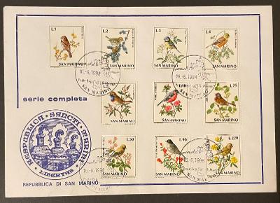 2x krásná kompletní série - známky - ptáci -San Marino a Severní Korea