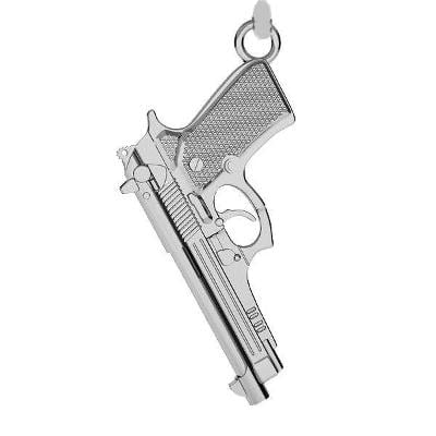 Stříbrný Ag 925/1000 přívěšek pistole Beretta