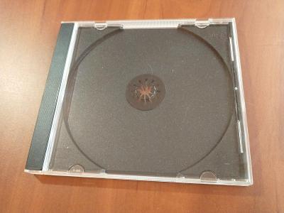 Obal na 1 ks CD plastový - tmavý vnitřek - 50 kusů sada