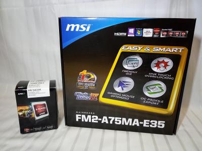 MSI FM2-A75MA-E35 + AMD A6 5400K + 16GB RAM