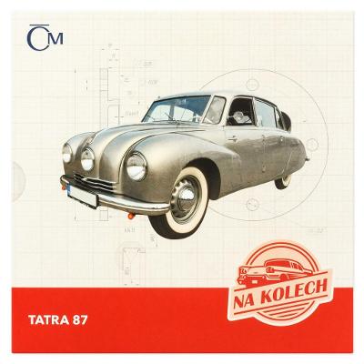 Stříbrná mince Na kolech - Osobní automobil Tatra 87 proof