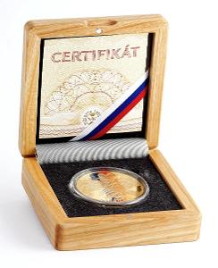 Zlatá čísl. medaile 30.výročie vzniku SR, jen 200 ks, Kremnica