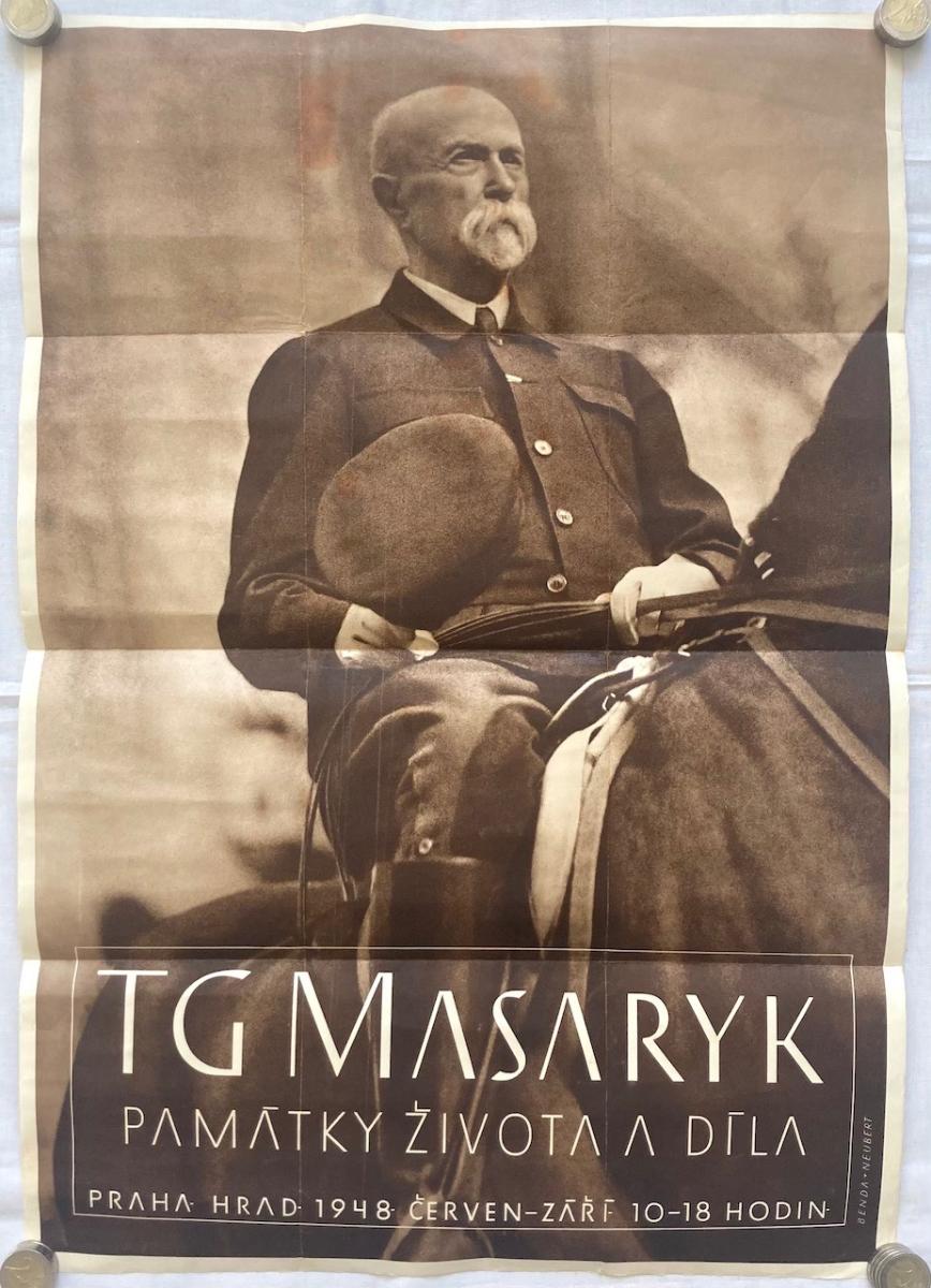 T.G. Masaryk - Pamiatky života a diela - 1948, plagát, 61,5x42,5cm - Starožitnosti a umenie