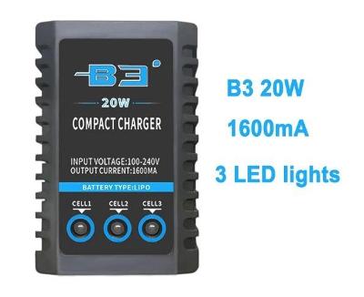 B3 20W nabíječka RC baterií LiPo/LiIon 2s 3s 1600mA