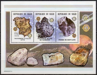 Niger-Meteority/Minerály 2002**  Mi.1979A-1981A / 8.50 €