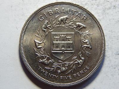 Gibraltar 25 Pence 1977 UNC č36363