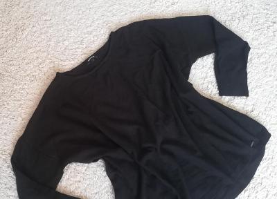 Dámsky čierny ľahký sveter, svetrík, blúzka, vel.42/L, ako NEW