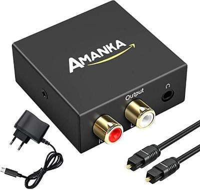 Adaptér digitálního na analogový audio výstupní konvertor 3,5 mm