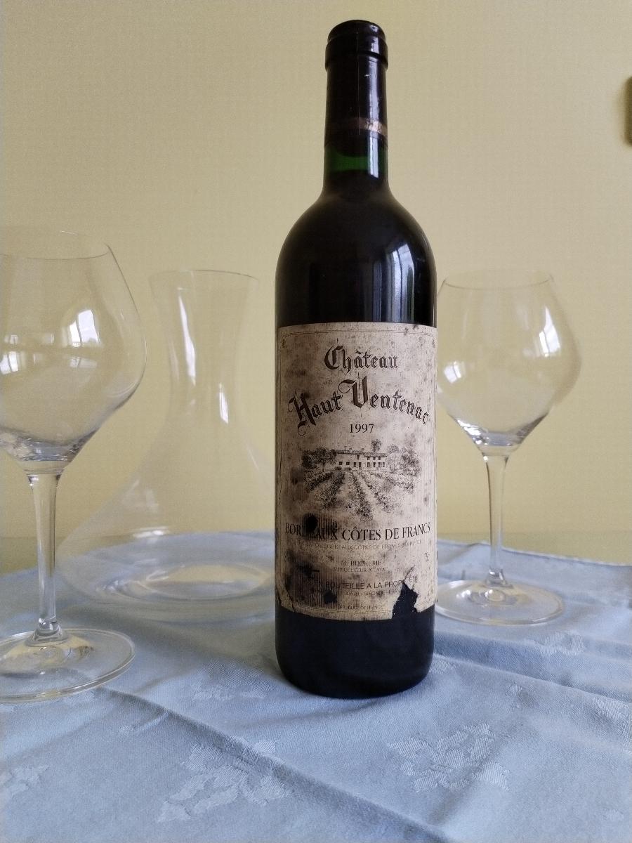 271) Francouzské archivní víno BORDEAUX CHATEAU HAUT VINTENAC 1997 - Potraviny