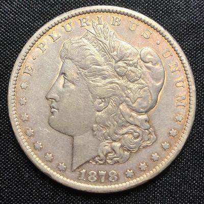 USA Morgan dollar 1878 Carson City hezký a vzácný RRR!!!