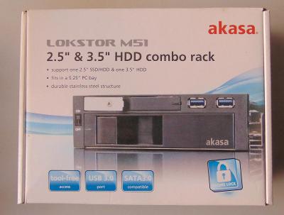 HDD 2,5" & 3,5" combo rack do PC Akasa