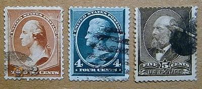 1882 USA 49-51 /o