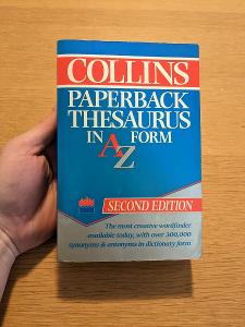 Collins Paperback Thesaurus v A-to-Z Form, 1992