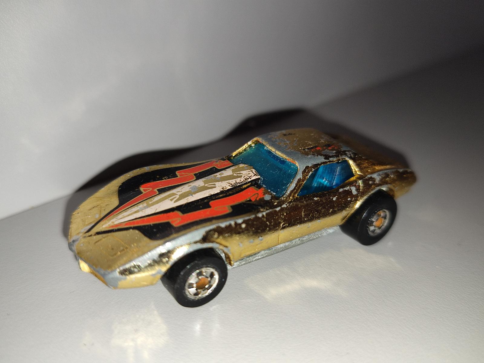 Hot Wheels Corvette Stingray Golden, Hong Kong, 1975 | Aukro