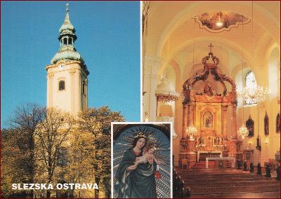 Sliezska Ostrava * kostol sv. Jozefa, okienková koláž * B199