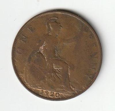 Anglie, 1 Penny 1920