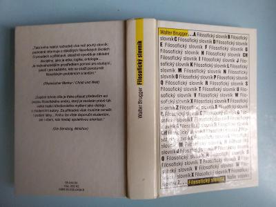 Kniha, Filosofický slovník, W. Brugger, 21x15cm (0216)