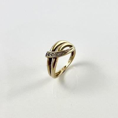 Prsten zlatý 3,61 g Au (585/1000) Ev. č. 374