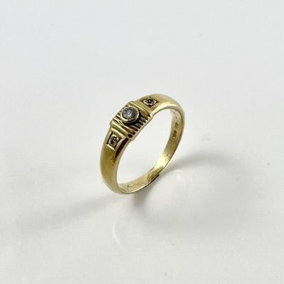 Prsten zlatý 3,44 g Au (585/1000) Ev. č. 376