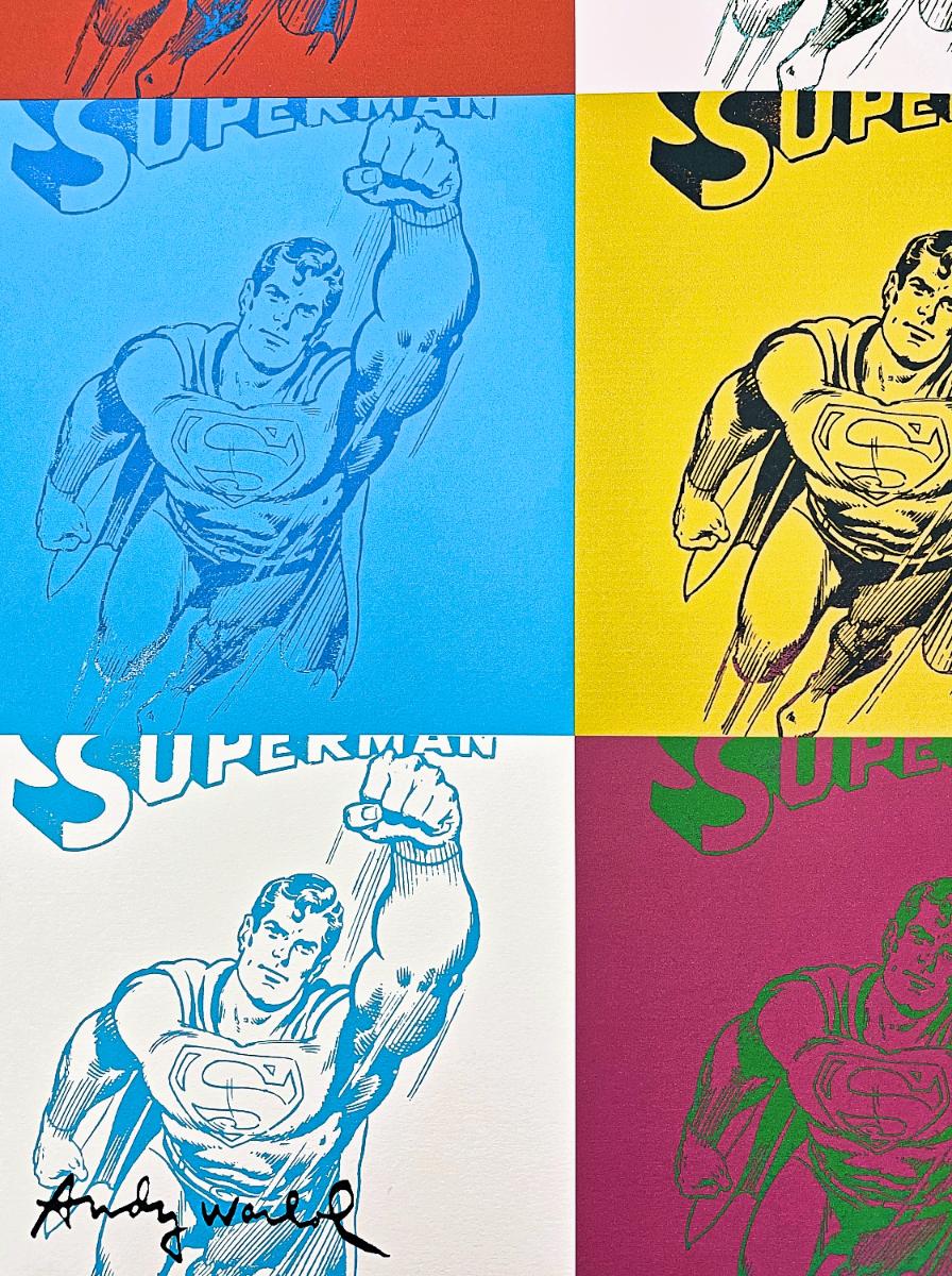 ANDY WARHOL - "SUPERMAN" - CERTIFIKACE, SIGNOVÁNO, 192/2400, CMOA - Výtvarné umění