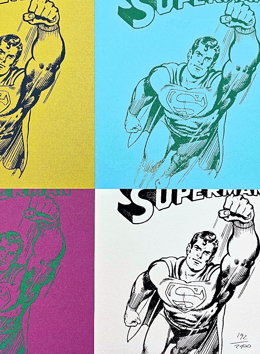 ANDY WARHOL - "SUPERMAN" - CERTIFIKACE, SIGNOVÁNO, 192/2400, CMOA - Výtvarné umění