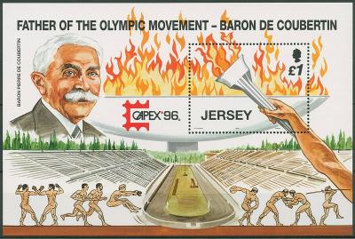 Jersey 1996 Bl.13 4,5€ Storočia moderných Olympijských hier, Šport