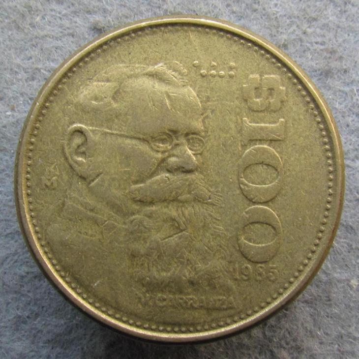 Mexiko 100 pesos 1985 - Numismatika