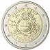Pamätné 2 EUR Cyprus / Cyprus 2012 Desať rokov eurobankoviek a mincí - Zberateľstvo