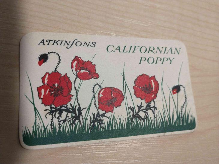 kartička Atkinfons Californian poppy - Starožitnosti a umenie
