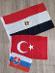 Vlajky Egypt/ Turecko/ Slovensko - Zberateľstvo
