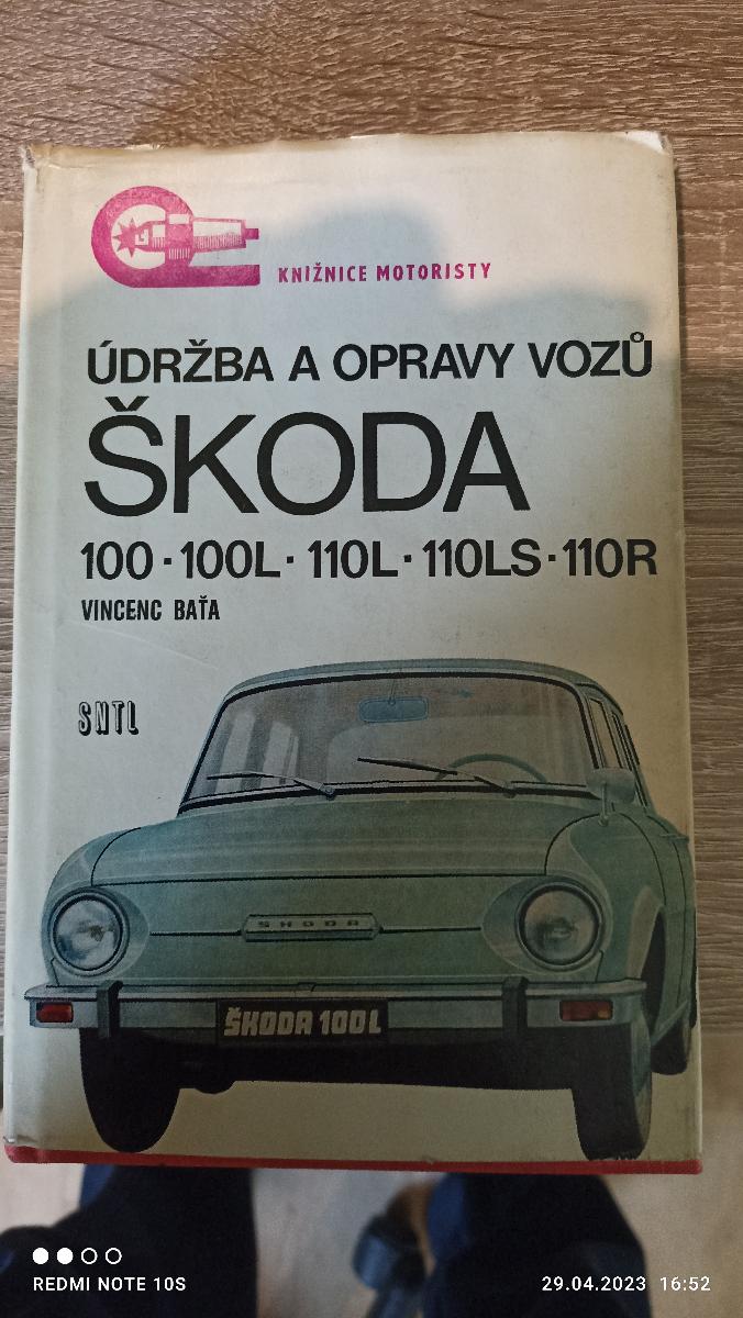 Škoda 100-110R Údržba a opravy vozidiel + Schémy Komplet 1973 - Motoristická literatúra