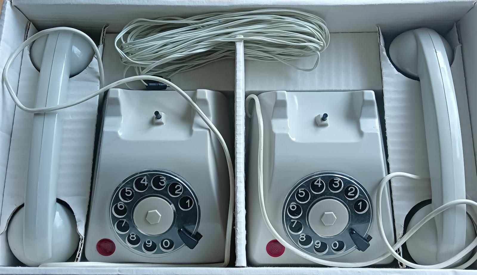 Retro detský telefón - intercommunication set - Starožitnosti a umenie