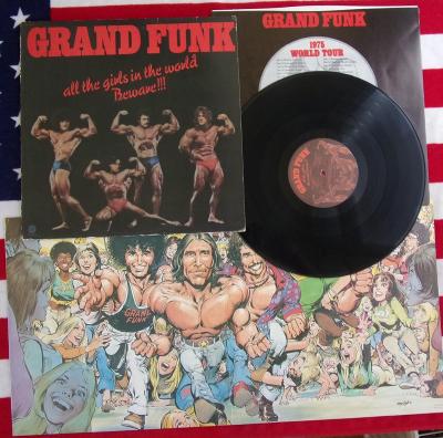 ⭐️ LP: GRAND FUNK - ALL THE GIRLS IN THE WORLD... Plakat 1press USA'74