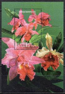 St.Vincent-Karibské orchideje 2003**  Mi.Bl.626 / 5 €