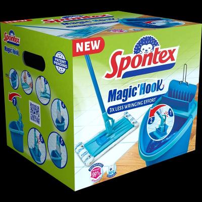 Spontex  Magic Hook system mop samoždímací mop  
