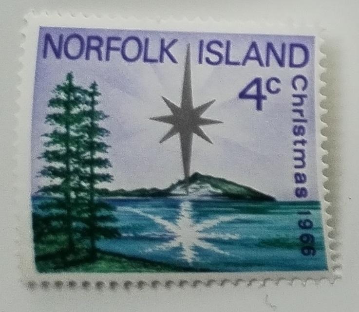 Ostrov Norfolk 1966 0,8€ Vianoce a ostrovné výjavy - Filatelia