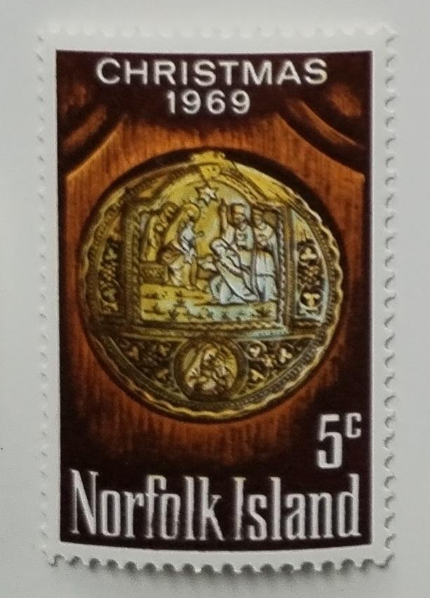 Ostrov Norfolk 1969 Vianoce a umenie - Filatelia