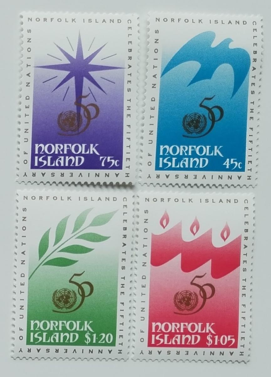Ostrov Norfolk 1995 5,5€ Výročie OSN, Organizácia - Filatelia
