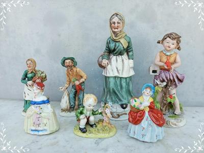 Staré porcelánové dekorativní figurky  