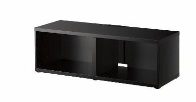 IKEA BESTÅ TV stolek, černohnědá, 120x40x38 cm