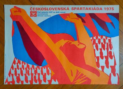 15 - Československá Spartakiáda 1975 plakát 45x65cm autor Z. Filip