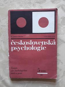 Československá psychologie - ročník 31, č. 5 (1987)
