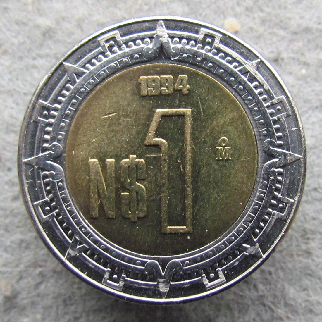 Mexiko 1 peso 1994    - Numismatika