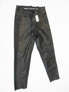 Kožené kalhoty dámské DIFI- vel. M/38, pas: 76 cm