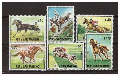San Marino 1966 Dostihy Mi# 850-55 1625